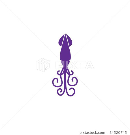 Squid fish illustration 84520745