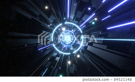 Tunnel Club Event VJ Cyberspace Ring Blue [還有另一個版本] 84521148