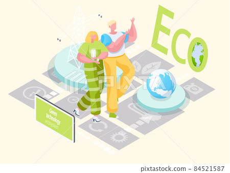 Sorting garbage, caring for earth planet. Environmental protection, preservation of clean nature Sorting garbage, caring for earth planet. Environmental protection, preservation of clean nature 84521587