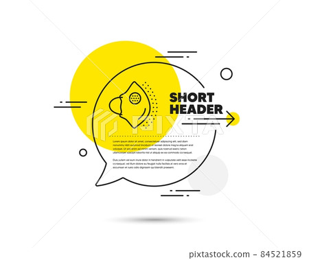 Medical mask N95 line icon. Speech bubble vector concept. Safety breathing respiratory mask sign. Coronavirus face protection symbol. Medical mask line icon. Abstract bubble balloon badge. Vector Medical mask N95 line icon. Speech bubble vector concept. Safety breathing respiratory mask sign. Coronavirus face protection symbol. Medical mask line icon. Abstract bubble balloon badge. Vector 84521859