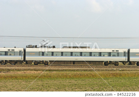 Hokuriku Main Line Mikawa-Kaga Kasama JR West 681 series W03 formation (Kanazawa) ⑤ Saha 680-7 Sea side Hokuriku Main Line Mikawa-Kaga Kasama JR West 681 series W03 formation (Kanazawa) ⑤ Saha 680-7 Sea side 84522216