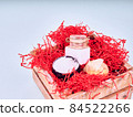 gift box with cosmetics on the theme of Valentine's day, birthday and wedding 84522266