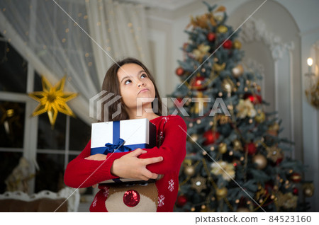 Happy new year. Christmas. Kid enjoy holiday. Happy new year. Christmas. Kid enjoy holiday. 84523160