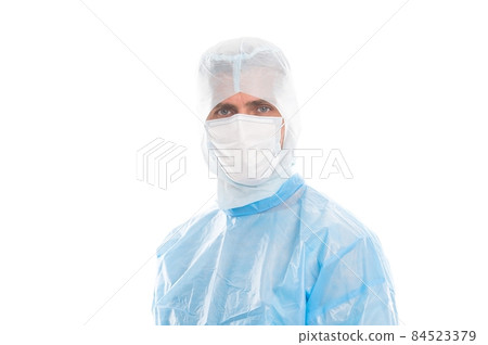 Slow spread of coronavirus infection. Doctor wear Slow spread of coronavirus infection. Doctor wear 84523379