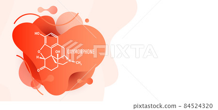 Oxymorphone opioid analgesic drug molecule. 84524320