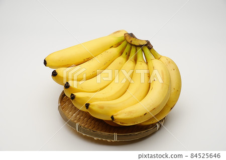 Banana white background Banana white background 84525646