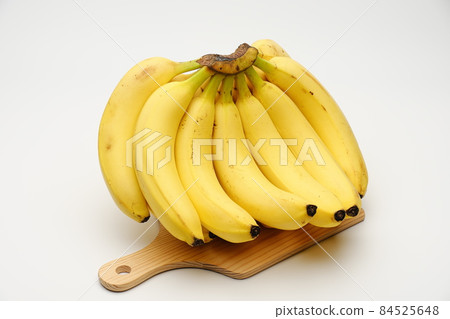 Banana white background Banana white background 84525648