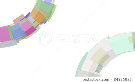 CG background material: Rectangle arranged in a fan shape CG background material: Rectangle arranged in a fan shape 84525985