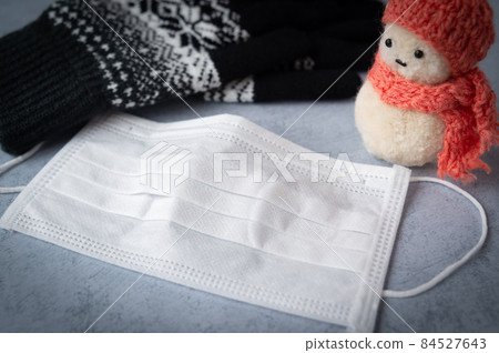 帶面具的冬季感染控制,流感預防,新的冠狀病毒控制,同時流行,健康管理 帶面具的冬季感染控制,流感預防,新的冠狀病毒控制,同時流行,健康管理 84527643