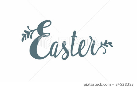 Hand drawn Easter lettering for greeting card Hand drawn Easter lettering for greeting card 84528352