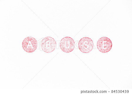 Red color rubber stamp in word abuse on white paper background Red color rubber stamp in word abuse on white paper background 84530439