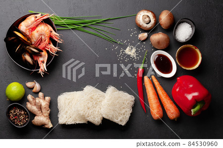 Ingredients for wok cooking Ingredients for wok cooking 84530960