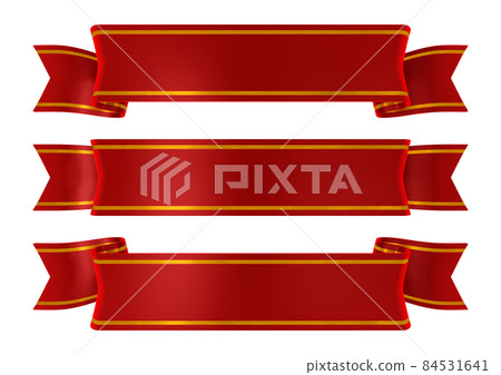 Cut out red ribbon Cut out red ribbon 84531641