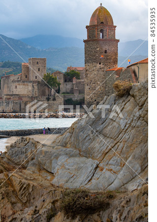 Old town of Collioure, France, a popular resort town on Mediterranean sea Old town of Collioure, France, a popular resort town on Mediterranean sea 84535935