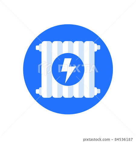 electric radiator, heating battery icon 84536187