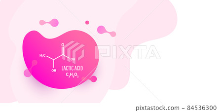 Lactic acid molecular structure. Lactic acid skeletal chemical formula. Vector illustration Lactic acid molecular structure. Lactic acid skeletal chemical formula. Vector illustration 84536300