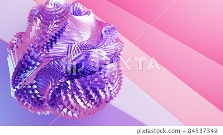 Complex geometrical structure. Procedural 3D illustration Complex geometrical structure. Procedural 3D illustration 84537349