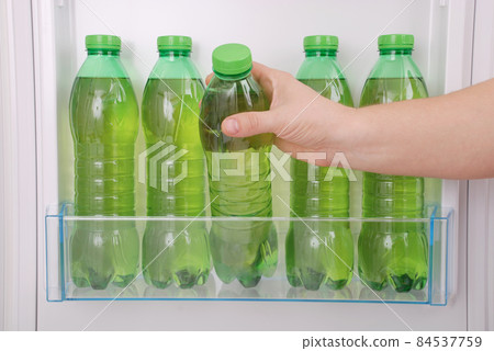 Cool herbal drink in plastic bottle Cool herbal drink in plastic bottle 84537759