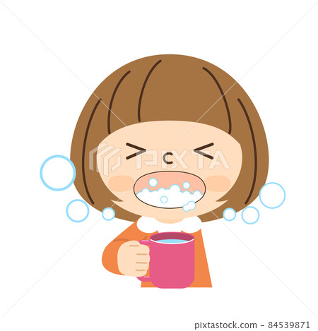 Girl gargling Girl gargling 84539871