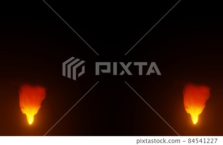 火焰在左右燃燒 84541227