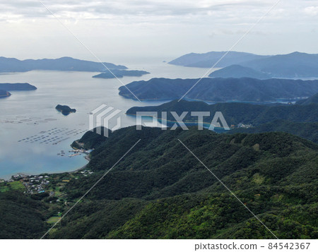 從奄美高知山展望台附近的空中鳥瞰 84542367