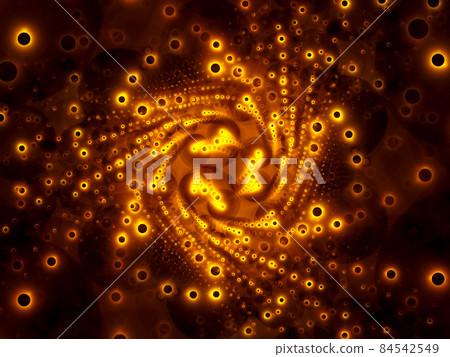 Golden fractal spiral - abstract computer generated illustration Golden fractal spiral - abstract computer generated illustration 84542549