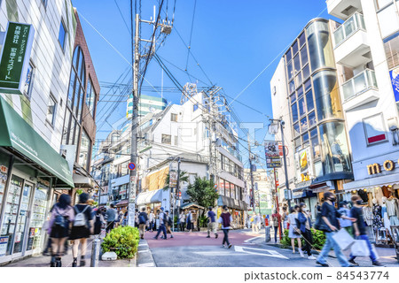 Urban landscape of Setagaya, Tokyo Shimokitazawa shopping street Shimokitazawa south exit shopping street 84543774