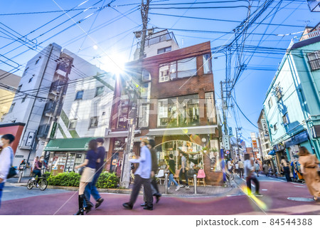 Cityscape of Setagaya, Tokyo Shimokitazawa Shopping Street 84544388