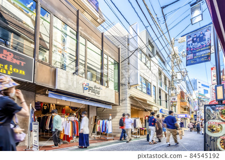 Cityscape of Setagaya, Tokyo Shimokitazawa Shopping Street 84545192