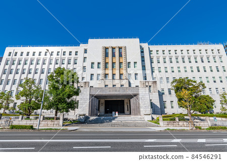Osaka City, Osaka Prefecture, Osaka Prefectural Government Building Main Building in fine weather 84546291