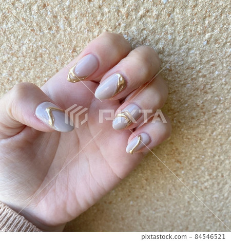 Adult cute nuance nail art 84546521