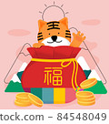 baby tiger in lucky bag 84548049