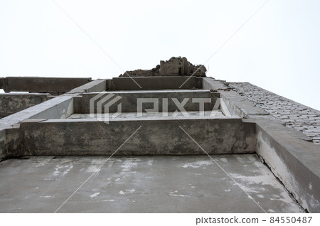 Ruined building.Consequences of war. Ruined building.Consequences of war. 84550487