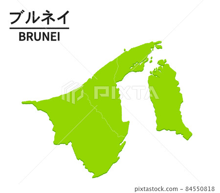 Brunei world map illustration 84550818