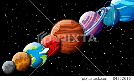 Thumbnail design with solar system Thumbnail design with solar system 84552616