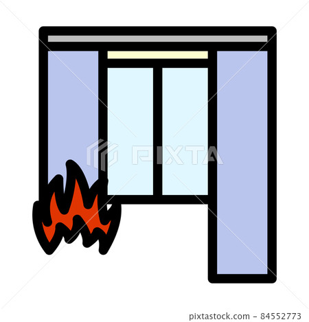 Home Fire Icon Home Fire Icon 84552773