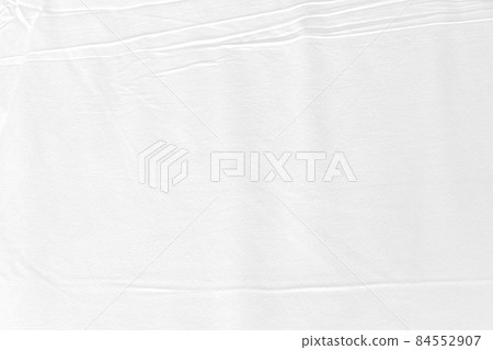 White wrinkled fabric texture for background 84552907