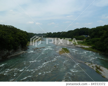 Flow of Arakawa seen from Shoki Bridge (Yorii Town, Osato District, Saitama Prefecture) Flow of Arakawa seen from Shoki Bridge (Yorii Town, Osato District, Saitama Prefecture) 84553372
