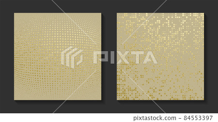 Golden luxury backgrounds set. Vintage vector illustration. Golden luxury backgrounds set. Vintage vector illustration. 84553397
