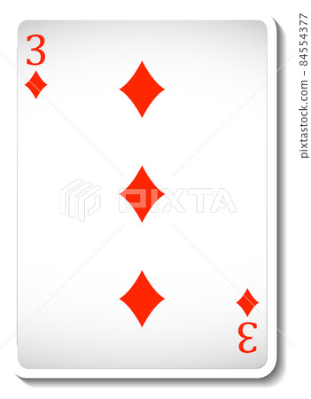 Ace of Diamonds Playing Card Isolated 84554377