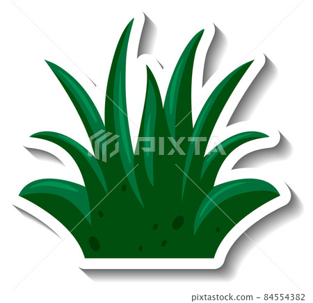 A green grass in cartoon style 84554382