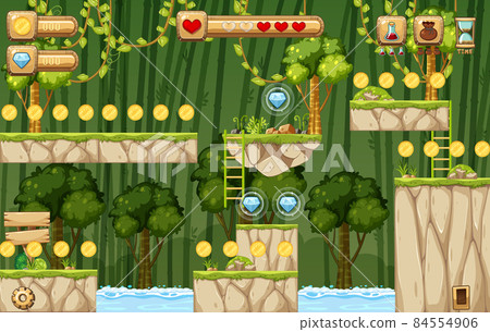 A Game Template Jungle Scene A Game Template Jungle Scene 84554906