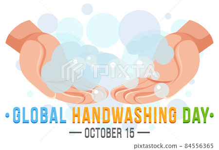 Global Handwashing Day Banner Design 84556365