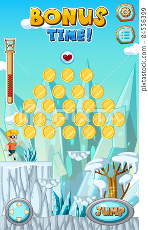 Collecting Coins Platformer Game Template Collecting Coins Platformer Game Template 84556399