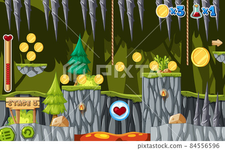 A Game Template Jungle Scene A Game Template Jungle Scene 84556596
