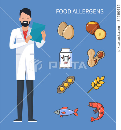 Food Allergens Doctor with Prescription and Cure 84560415