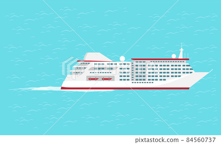 Water Transport Traveling Vessel Cruise Vector Water Transport Traveling Vessel Cruise Vector 84560737