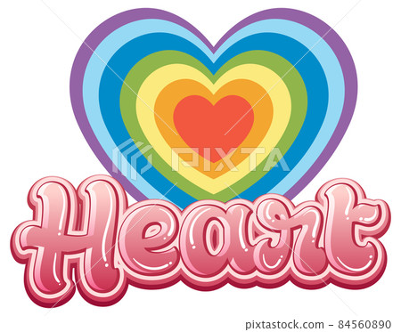 Isolated heart icon on white background - Stock Illustration [84560890 ...