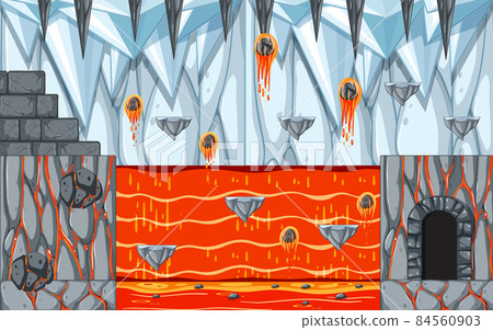 Platformer Game template with Ice Cave Platformer Game template with Ice Cave 84560903