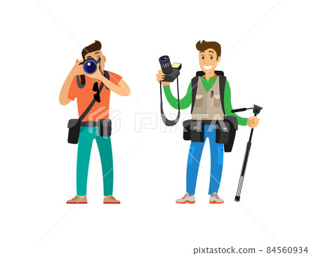 Photographers Taking Picture with Photo Equipment Photographers Taking Picture with Photo Equipment 84560934